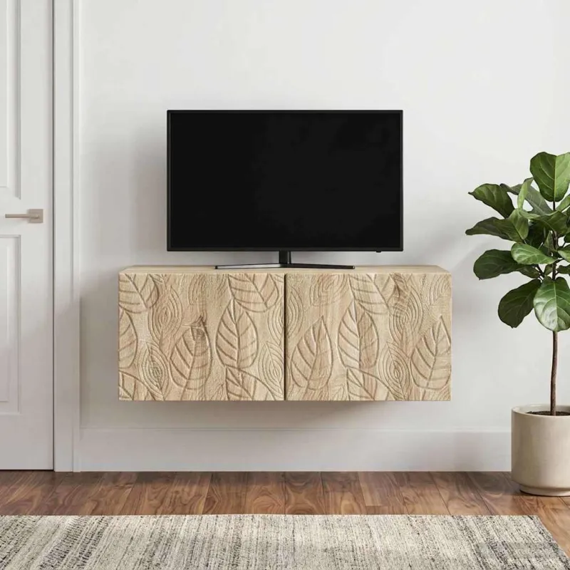 Sieninė TV spintelė 78,5 x 31 cm Sonoma ąžuolas