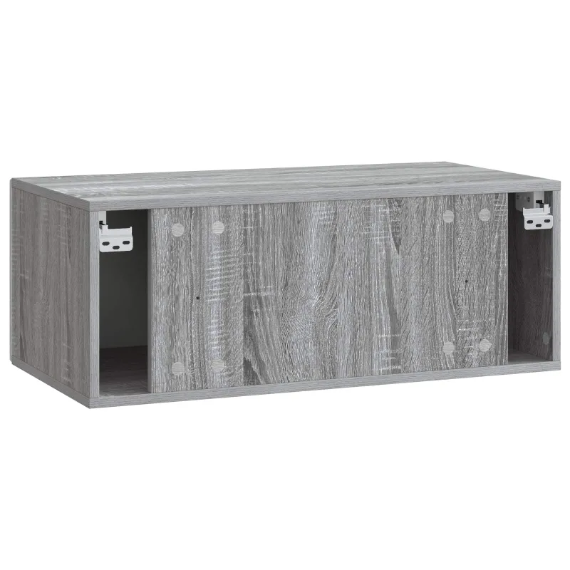 Sieninė TV spintelė 78,5 x 31 cm Pilka Sonoma Apdirbta mediena