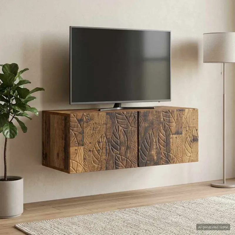 Sieninė TV spintelė 78,5 x 31 cm Sendintos medienos