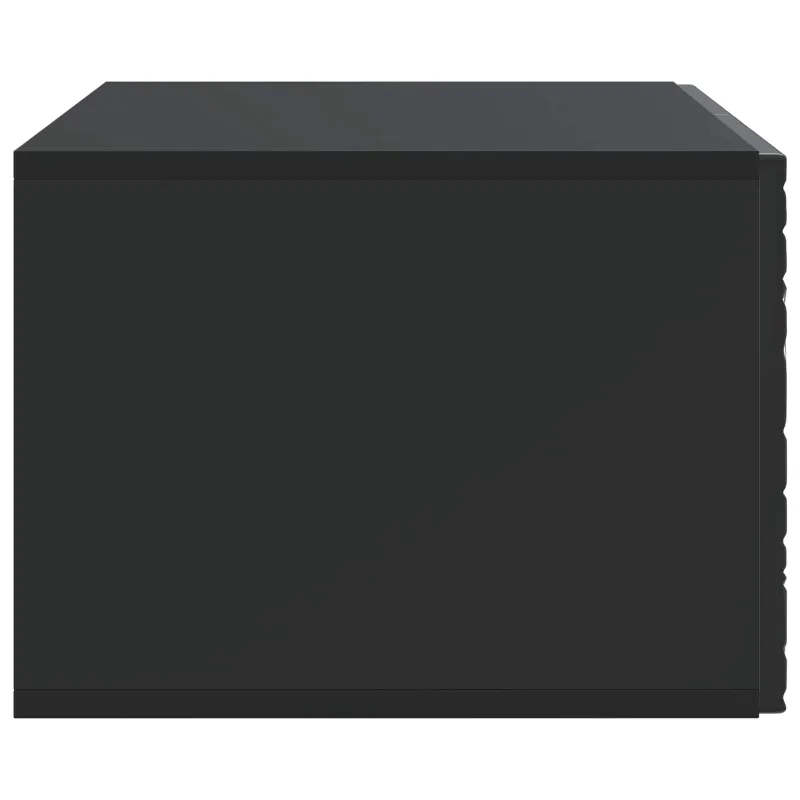 Sieninė TV spintelė 98 x 31 cm Juoda Apdirbta mediena