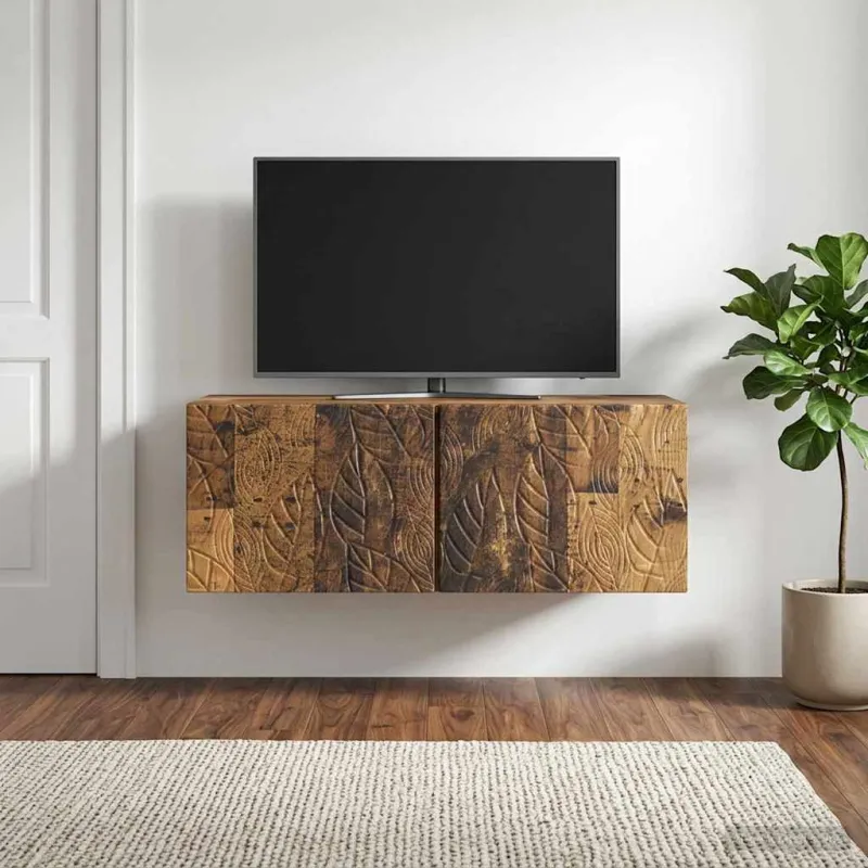 Sieninė TV spintelė 98 x 31 cm Sendintos medienos