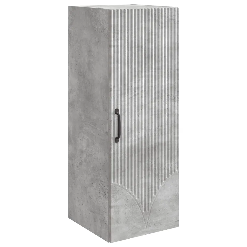 Prie sienos montuojama spinta Betono pilka 33 x 34,5 x 90 cm