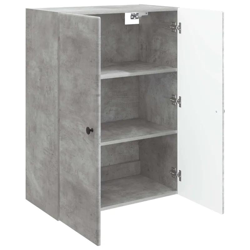 Prie sienos montuojama spinta Betono pilka 66 x 34,5 x 90 cm
