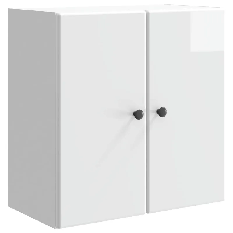 Prie sienos montuojama spinta Itin blizgi balta 59 x 31 x 60 cm