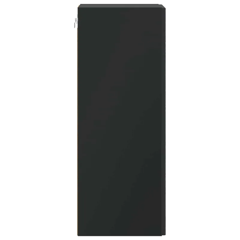 Prie sienos montuojama spinta Juoda 33 x 34,5 x 90 cm