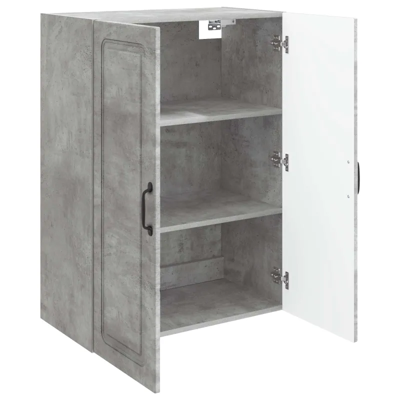 Prie sienos montuojama spinta Betono pilka 66 x 34,5 x 90 cm