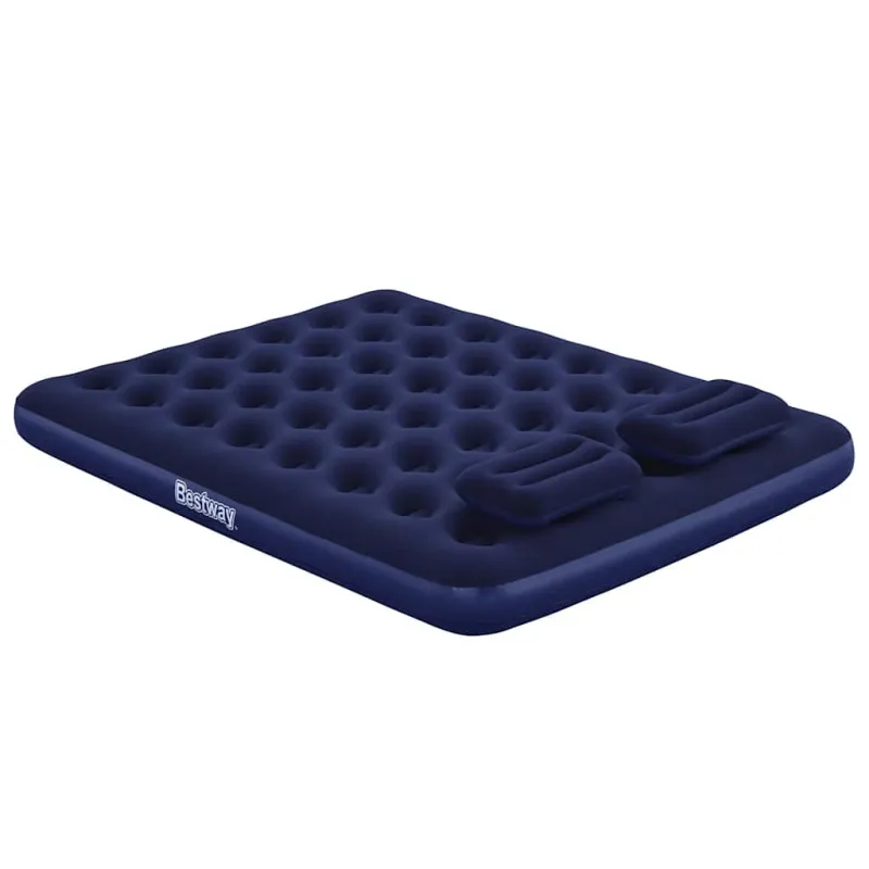 Bestway Pripučiamas čiužinys su pompa ir pagalv., 203x152x22cm, zomšas