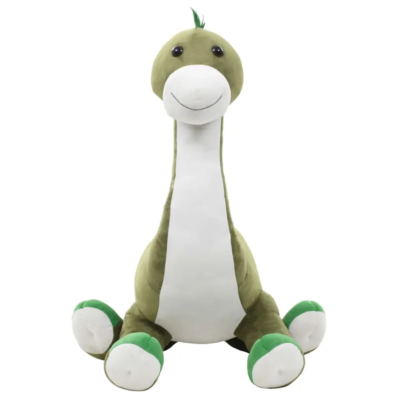 Minkštas žaislinis dinozauras-Brontozauras, žalias, pliušinis