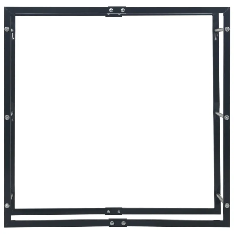 Stovas malkoms, juodos spalvos, 100x25x100cm, plienas