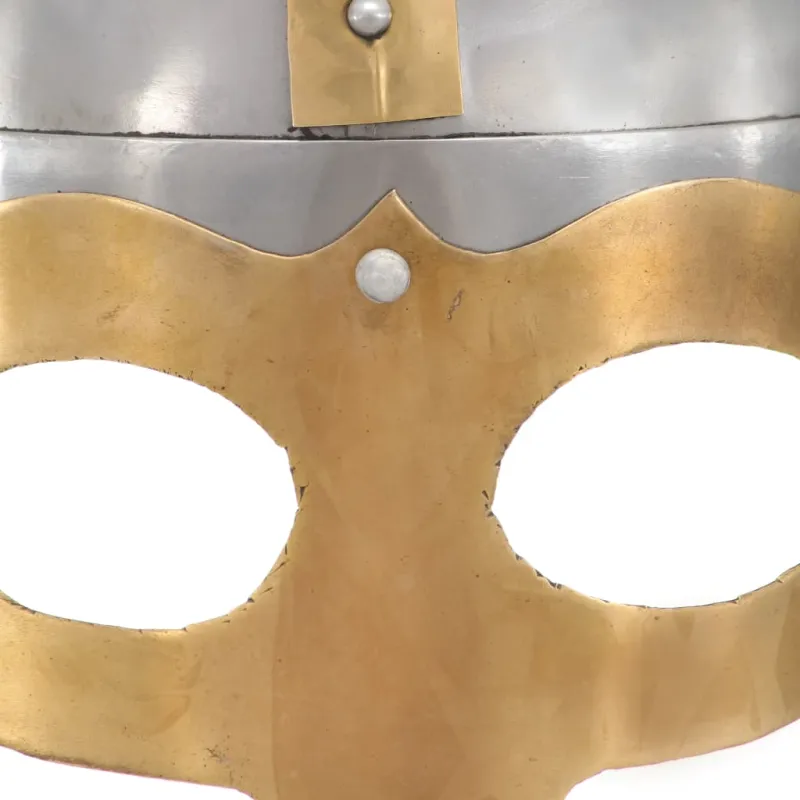 Vikingų šalmas, sidabrinis, plienas, antikvarinė kopija