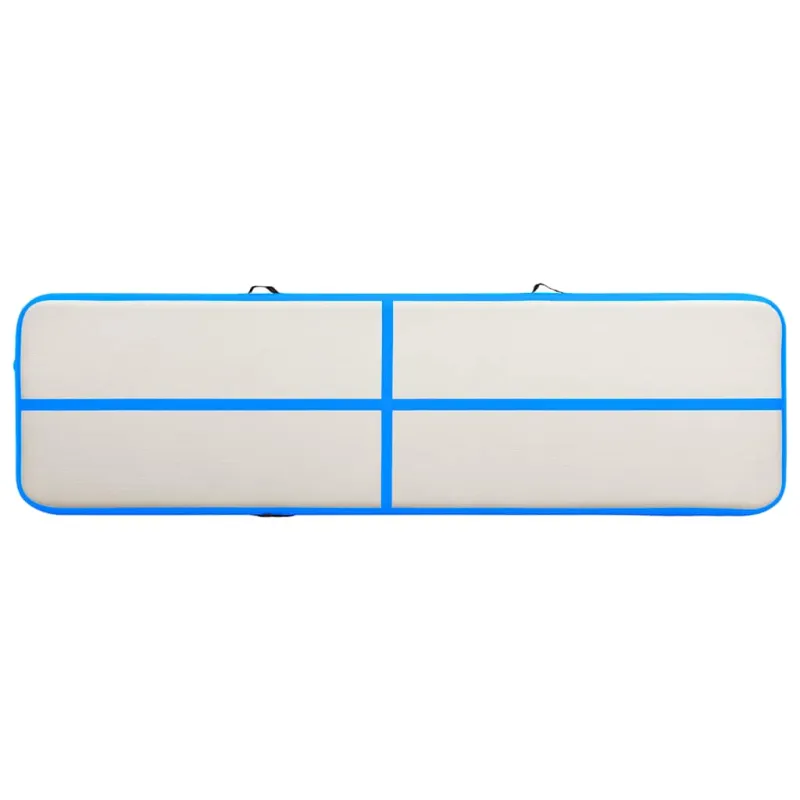 Pripučiamas gimnastikos kilimėlis, mėlynas, 800x100x20cm, PVC