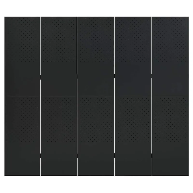 Kambario pertvaros, 5 dalių, 2vnt., juodos, 200x180cm, plienas