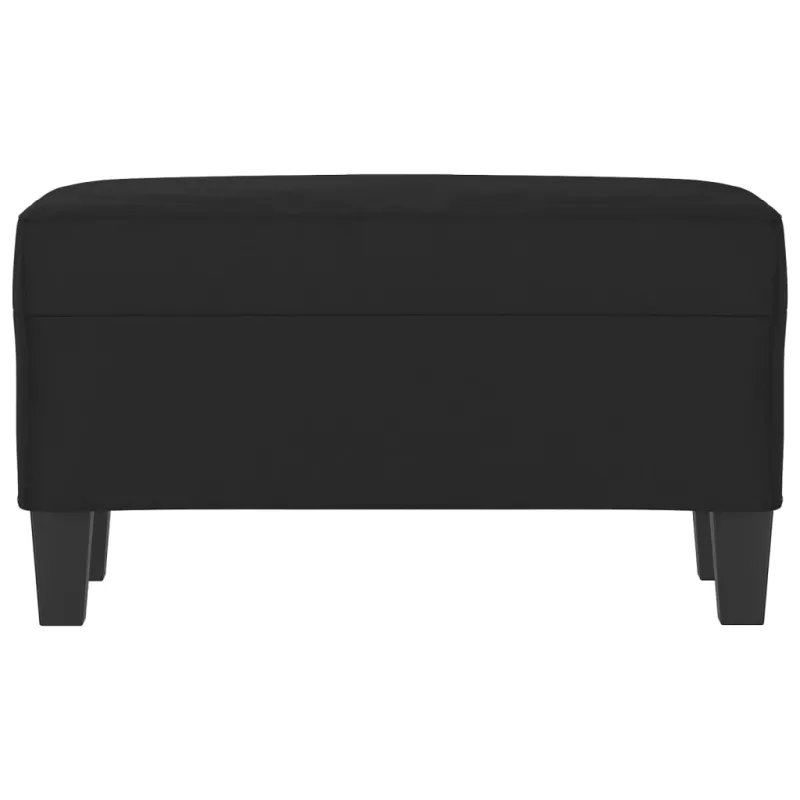 Suoliukas, juodos spalvos, 70x35x41cm, mikropluošto audinys