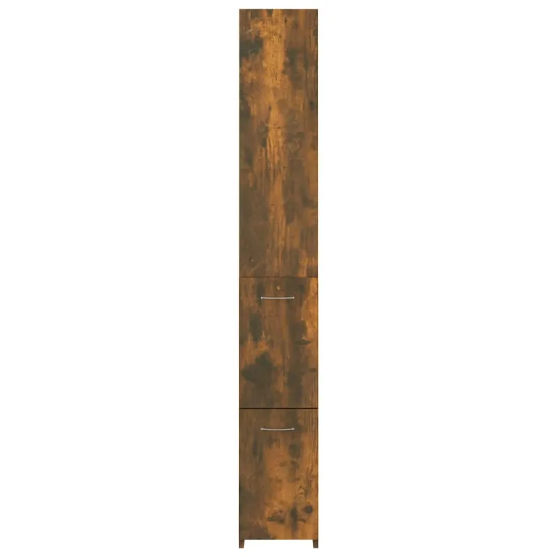 Vonios kambario spintelė, dūminio ąžuolo, 25x26,5x170 cm