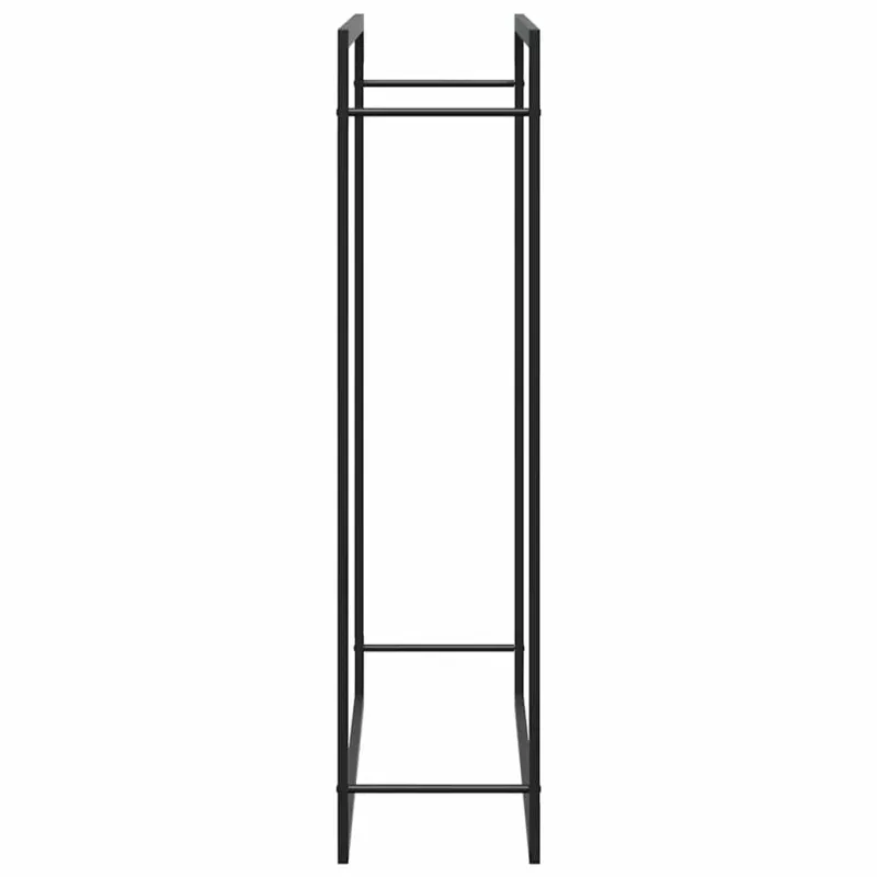 Stovas malkoms, matinės juodos spalvos, 110x28x116cm, plienas