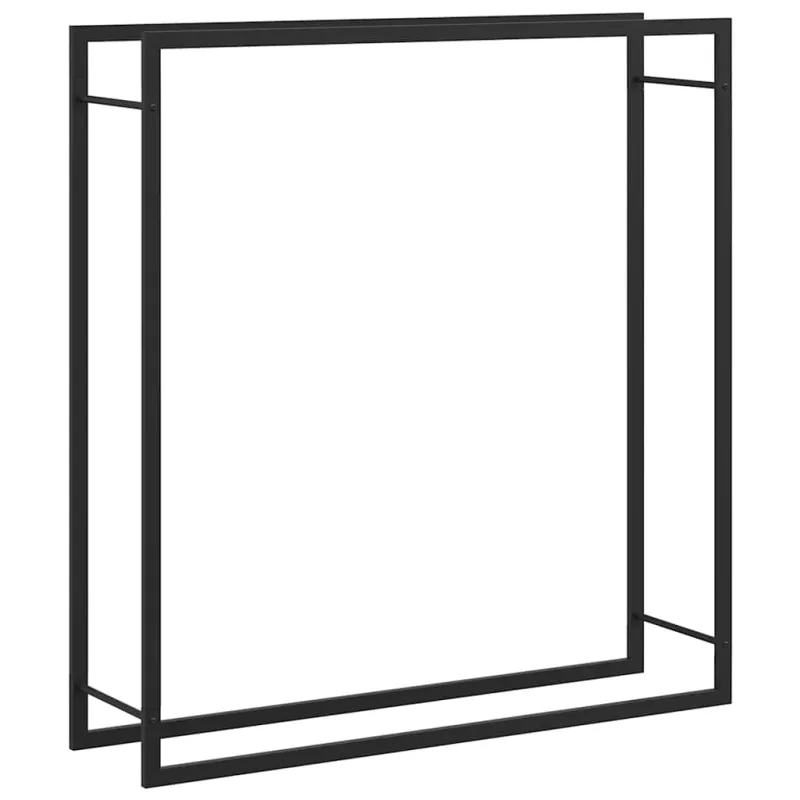 Stovas malkoms, matinės juodos spalvos, 110x28x116cm, plienas