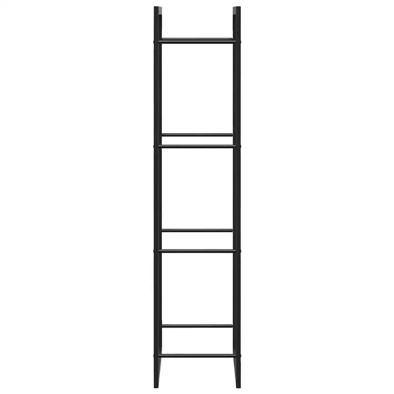 Stovas malkoms, matinės juodos spalvos, 50x28x132cm, plienas