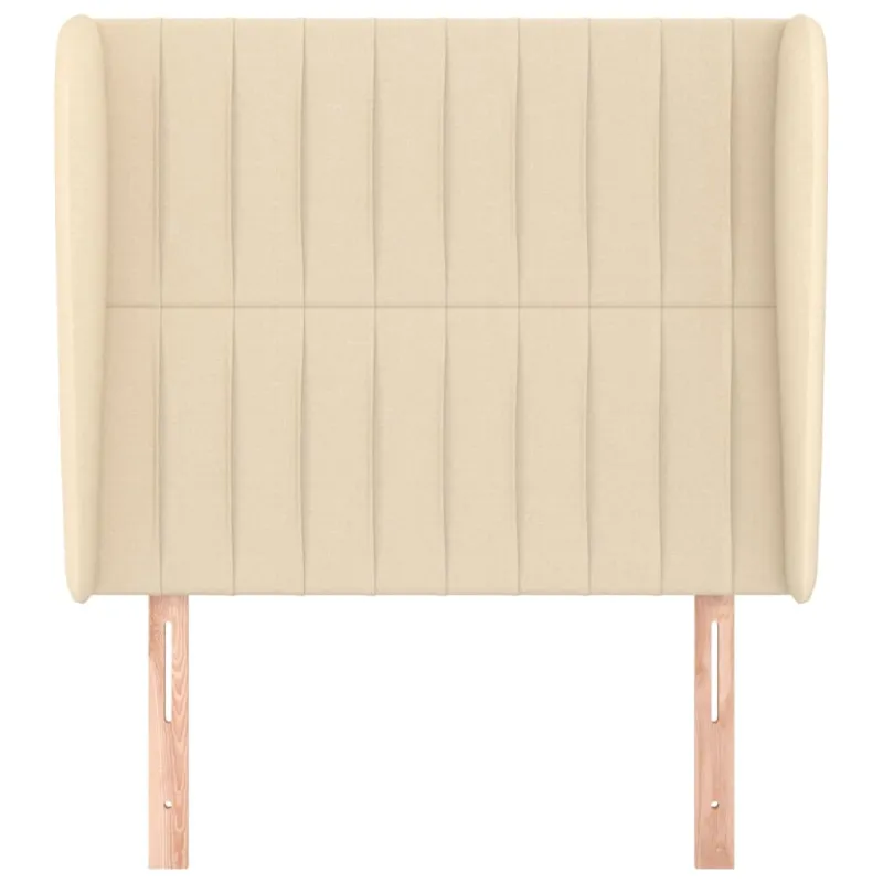 Galvūgalis su auselėmis, kreminis, 83x23x118/128cm, audinys