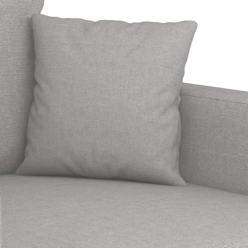 Trivietė sofa, šviesiai pilkos spalvos, 210cm, audinys
