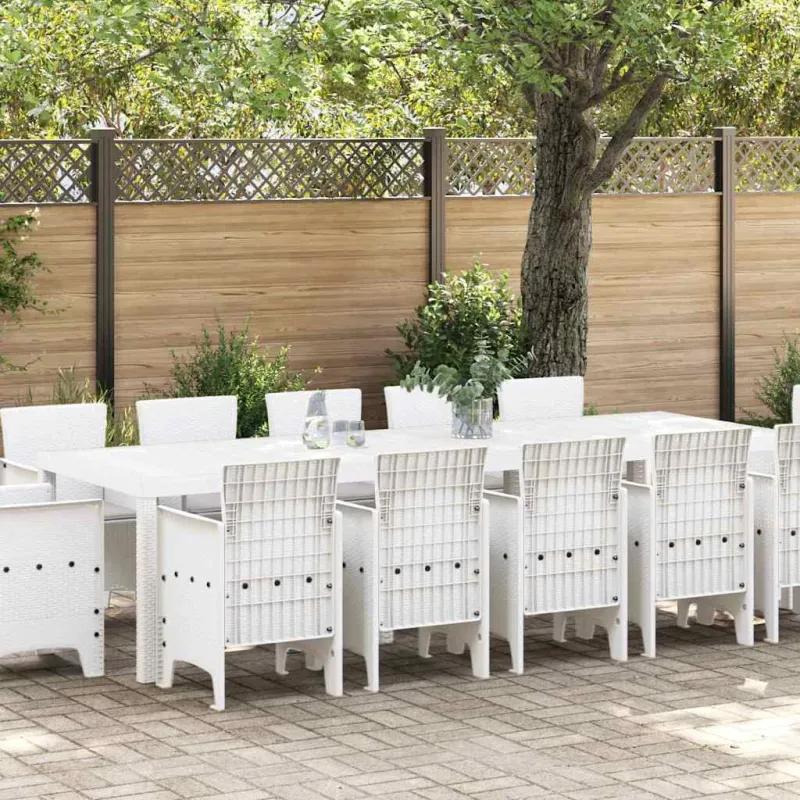 Sodo ruokailuryhmä 13 osaa Valkoinen ja vaaleanharmaa