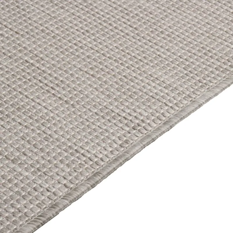 Lauko kilimėlis, šviesiai pilkos spalvos, 200x280cm, plokščio pynimo