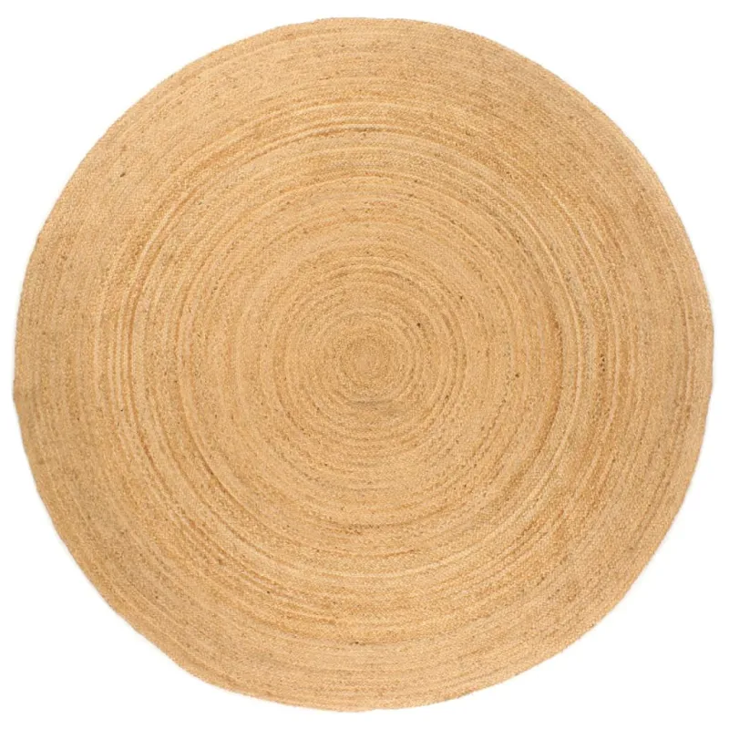 Kilimas, pintas džiutas, 240 cm, apvalus