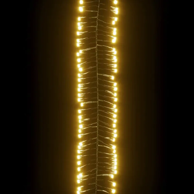 LED lempučių girlianda, PVC, 3000 šiltų baltų LED, tanki