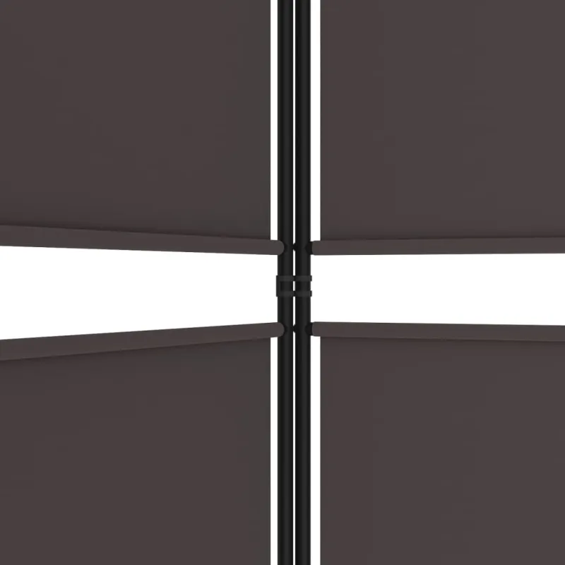 Kambario pertvara, 6 dalių, rudos spalvos, 300x220cm, audinys