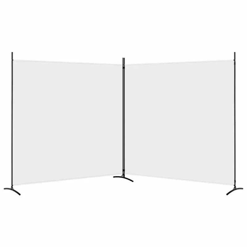 Kambario pertvara, 2 dalių, baltos spalvos, 348x180cm, audinys