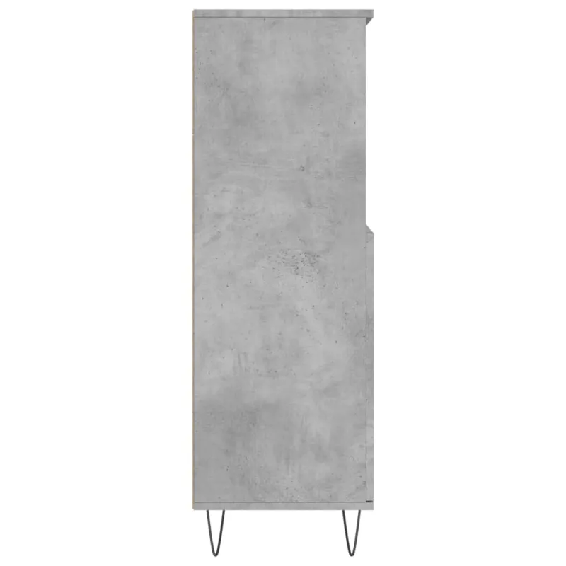 Komoda, betono pilkos spalvos, 60x36x110cm, apdirbta mediena