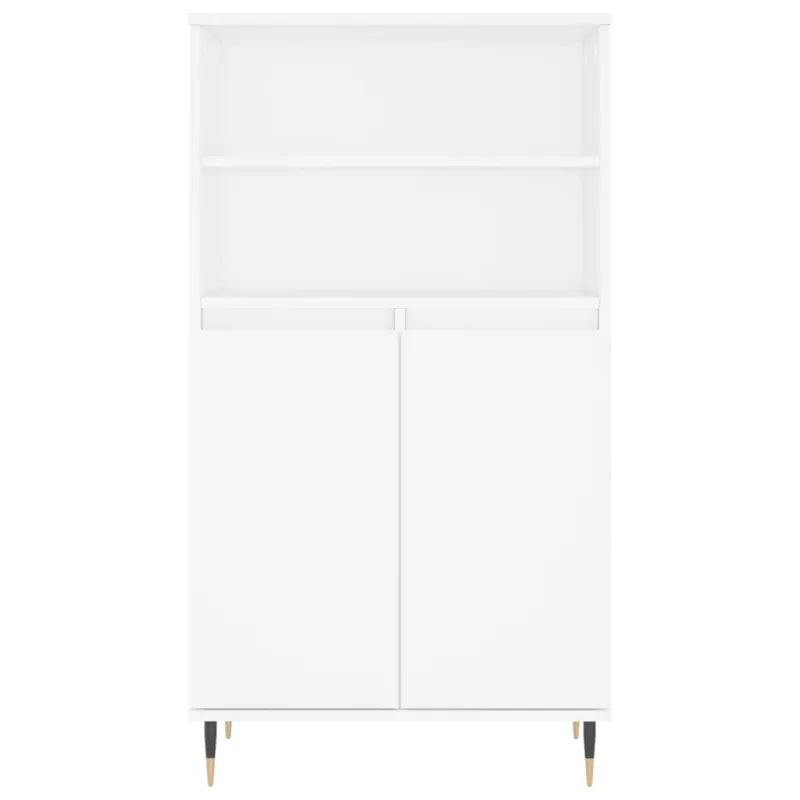 Komoda, baltos spalvos, 60x36x110cm, apdirbta mediena