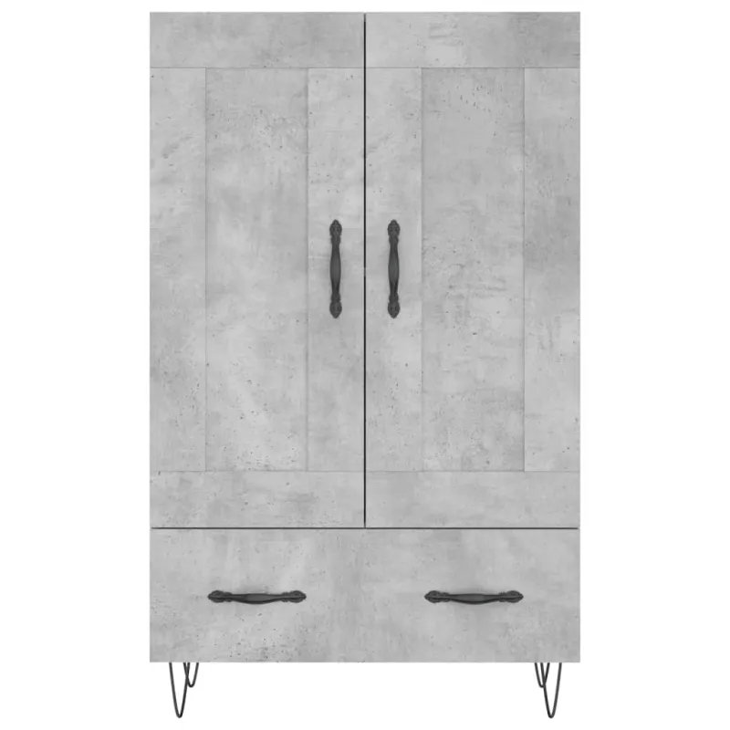 Komoda, betono pilkos spalvos, 69,5x31x115cm, apdirbta mediena