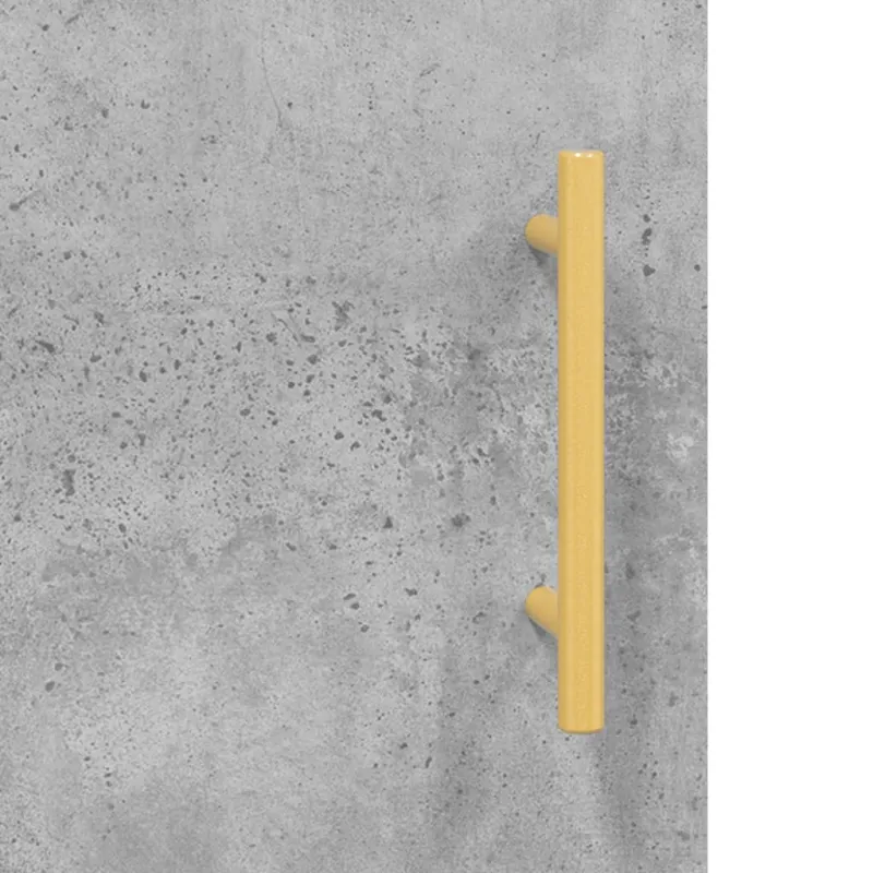 Rašomasis stalas, betono pilkas, 140x50x75cm, apdirbta mediena