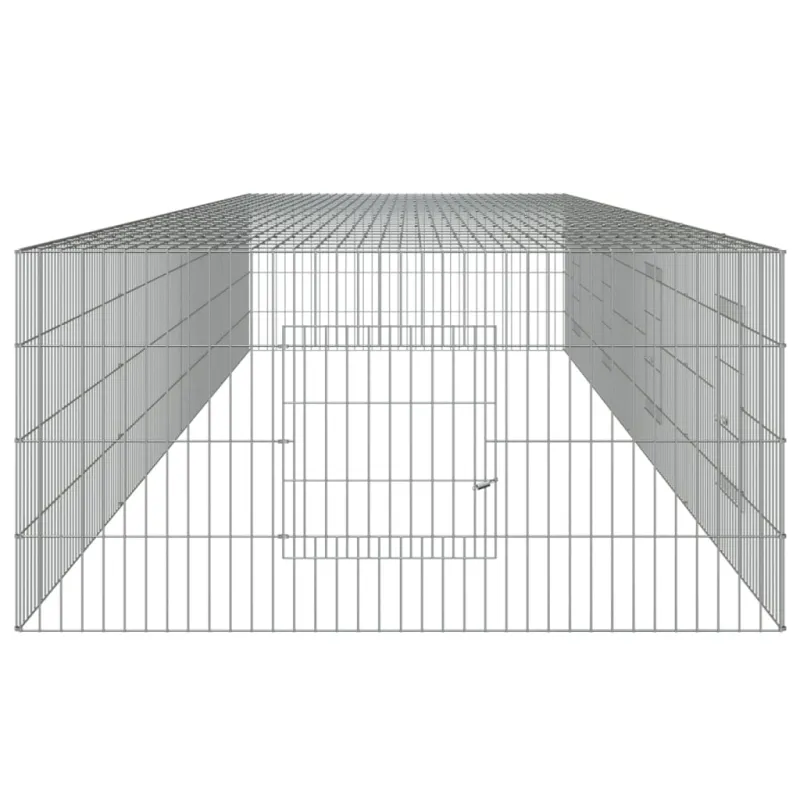 Triušių narvas, 4 segmentai, 433x109x54cm, galvanizuota geležis