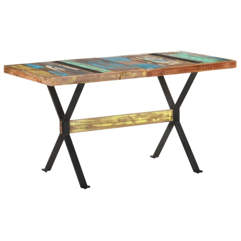 Valgomojo stalas, 140x70x76cm, perdirbtos medienos masyvas