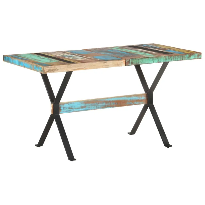 Valgomojo stalas, 140x70x76cm, perdirbtos medienos masyvas