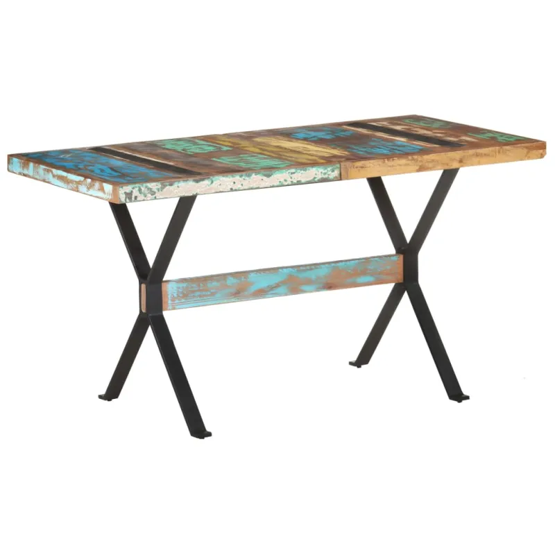Valgomojo stalas, 140x70x76cm, perdirbtos medienos masyvas