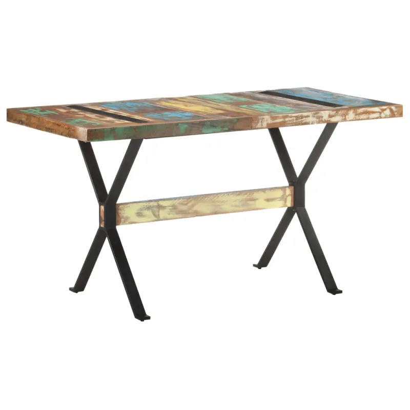 Valgomojo stalas, 140x70x76cm, perdirbtos medienos masyvas