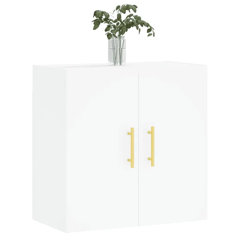Sieninė spintelė, baltos spalvos, 60x31x60cm, apdirbta mediena