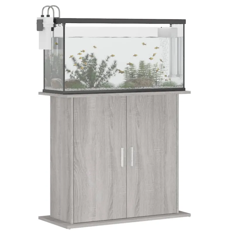 Akvariumo stovas, pilkas ąžuolo, 81x36x73cm, apdirbta mediena
