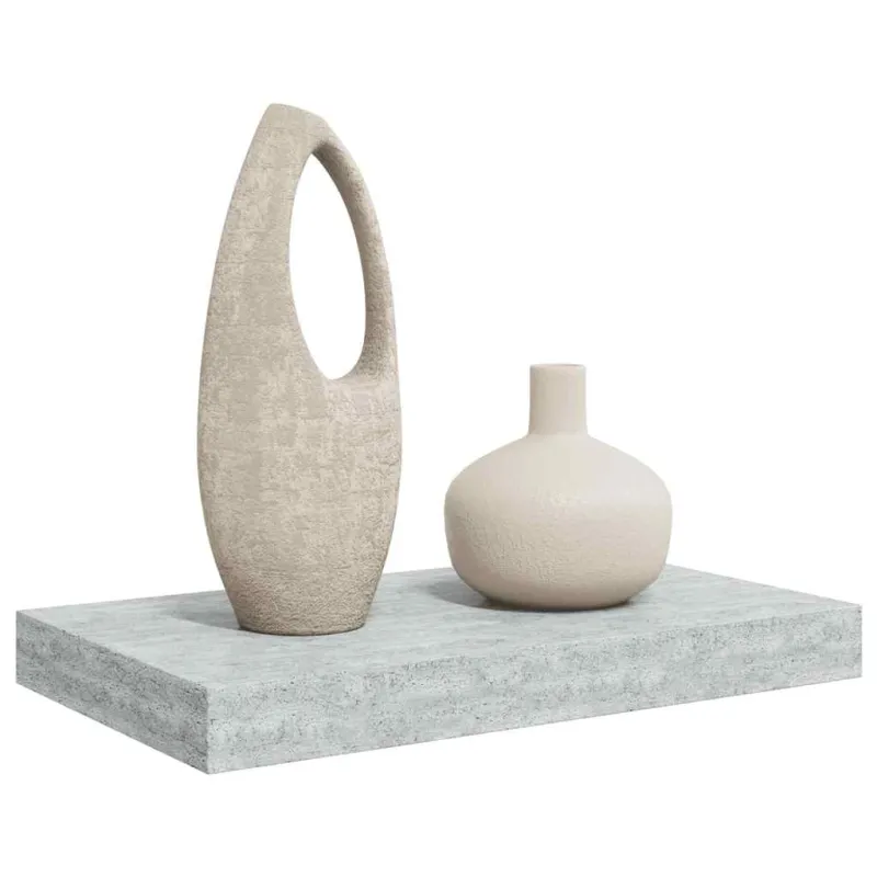 Pakabinama sieninė lentyna, betono pilka, 40x23x3,8cm, MDF
