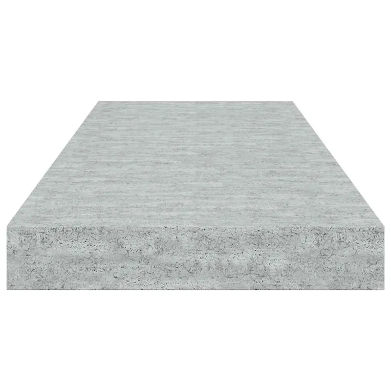 Pakabinamos lentynos, 2vnt., betono pilkos, 60x23,5x3,8cm, MDF