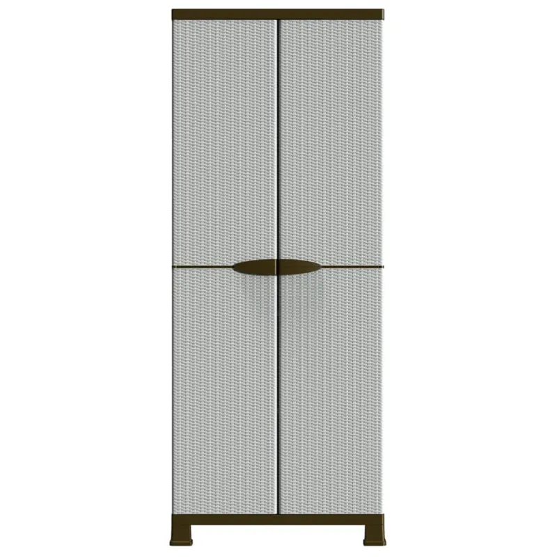 Plastikinė spintelė, 68x39x171,5cm, ratano dizaino