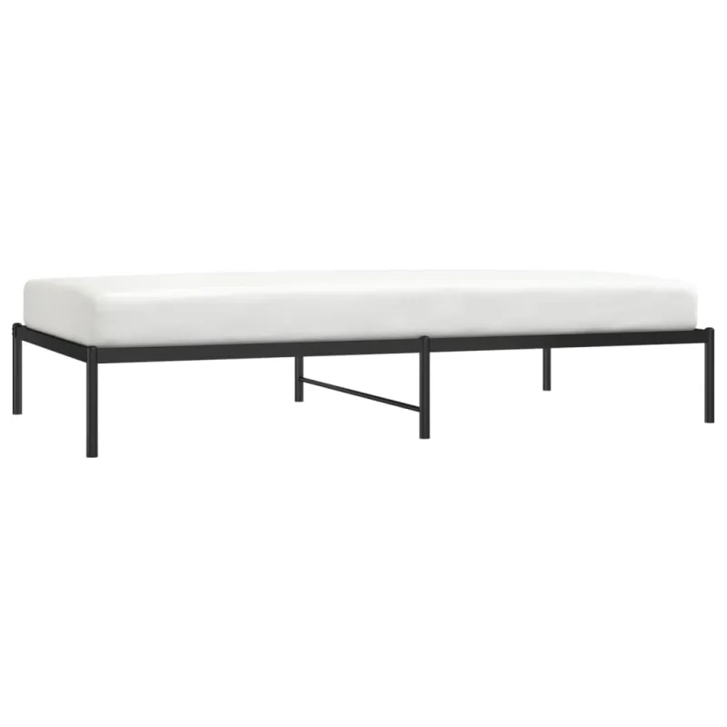Metalinis lovos rėmas, juodos spalvos, 107x203cm