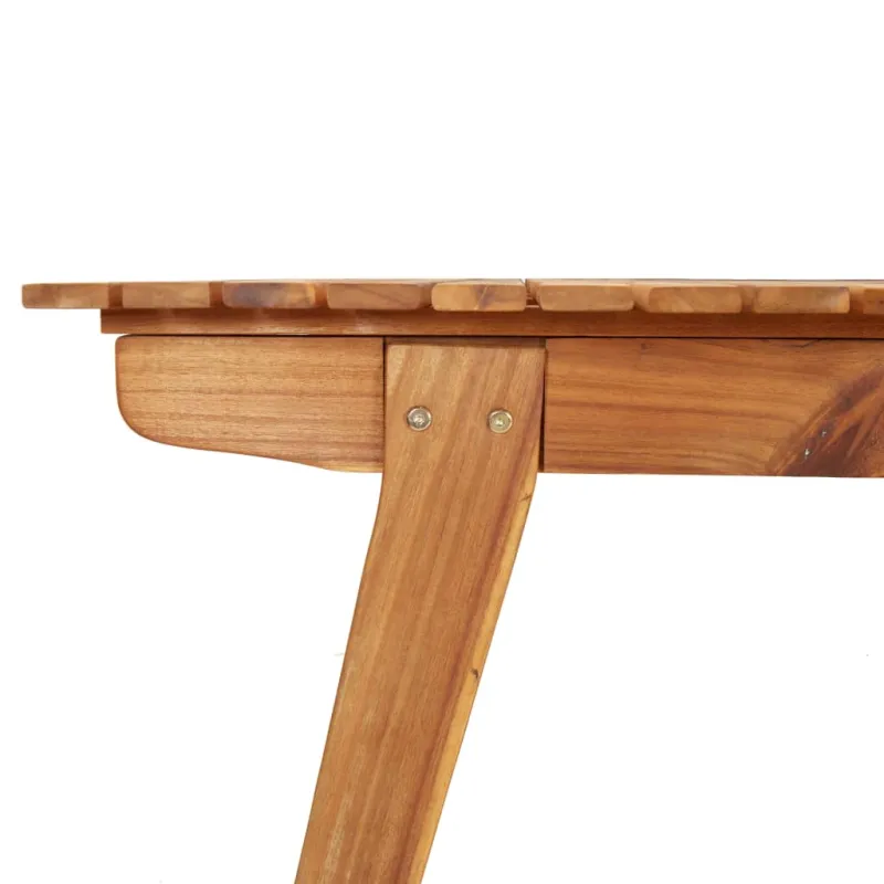 Sodo stalas, 200x90x75cm, akacijos medienos masyvas