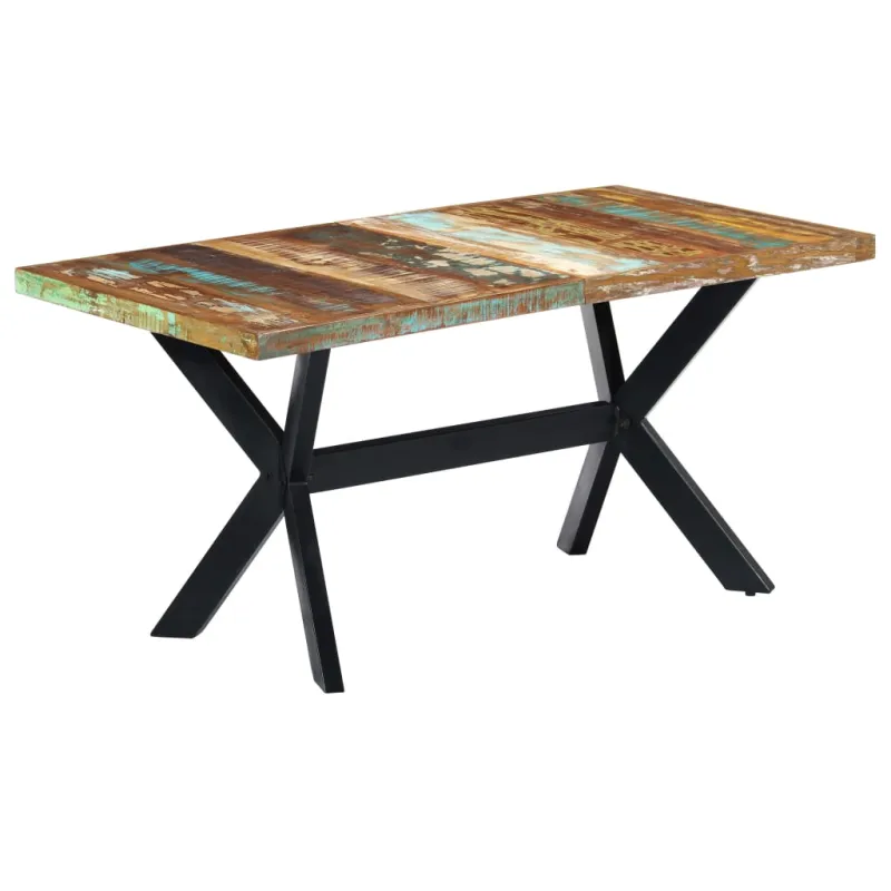 Valgomojo stalas, 160x80x75cm, perdirbtos medienos masyvas