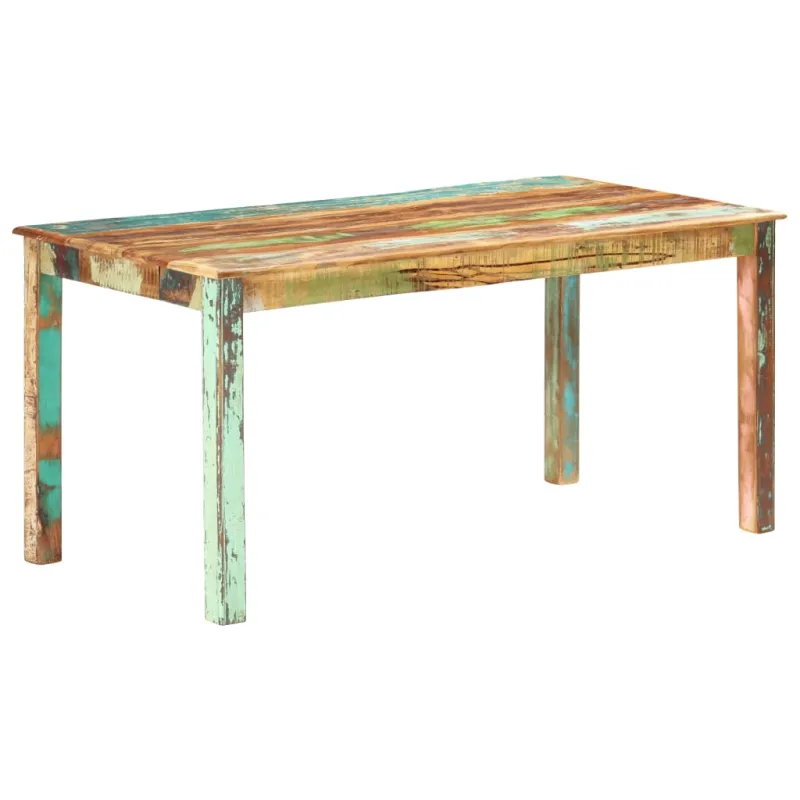 Valgomojo stalas, 160x80x76cm, perdirbtos medienos masyvas