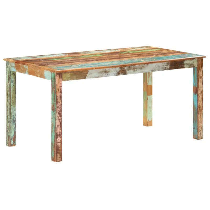 Valgomojo stalas, 160x80x76cm, perdirbtos medienos masyvas