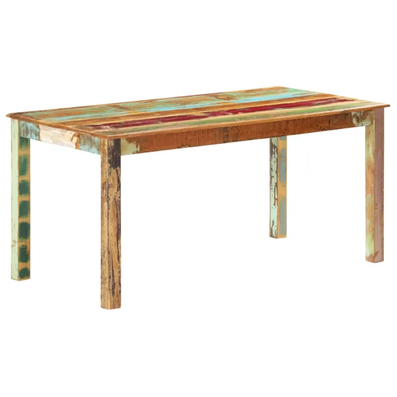 Valgomojo stalas, 160x80x76cm, perdirbtos medienos masyvas