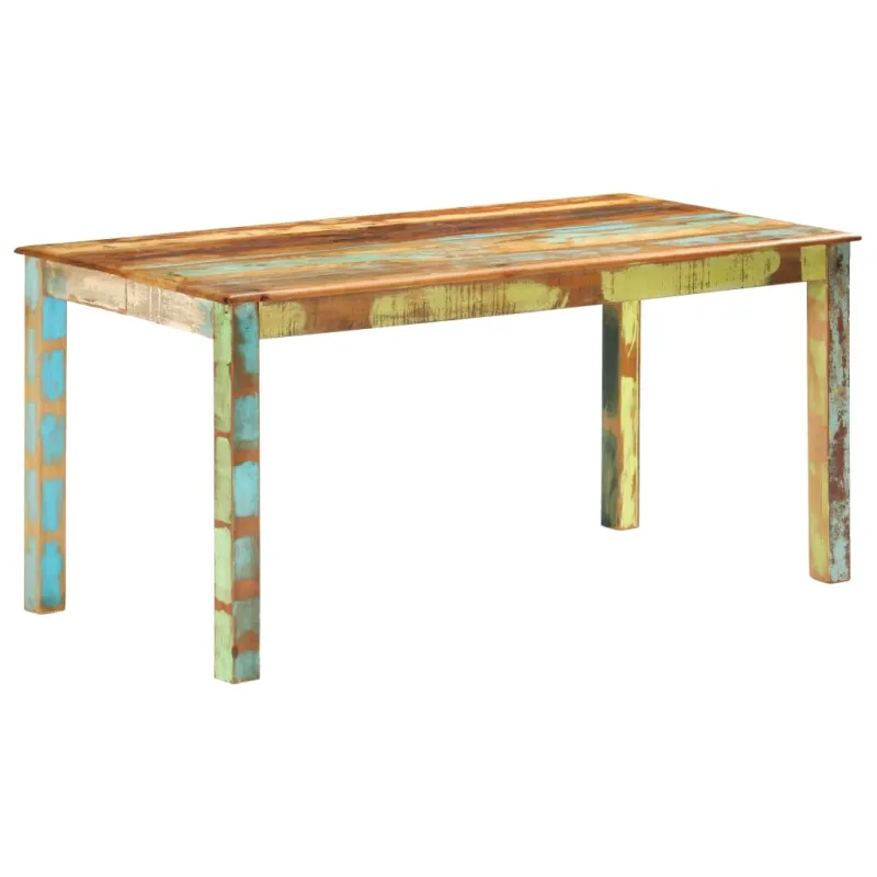 Valgomojo stalas, 160x80x76cm, perdirbtos medienos masyvas